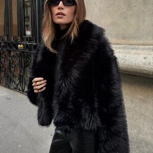 Commense Luxe Black Teddy Jacket